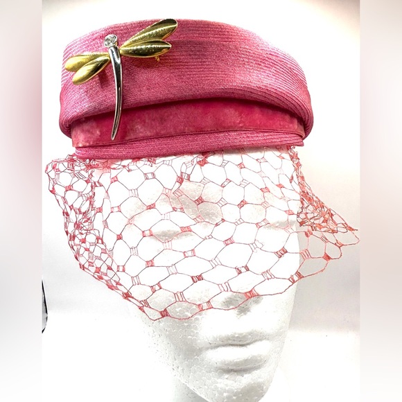 Accessories - Vintage 1950s/1960s Halo Hat with Birdcage